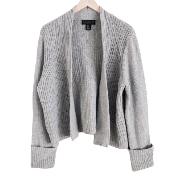 RACHEL ZOE Cuffed Wool Cardigan - Picture 2 of 7